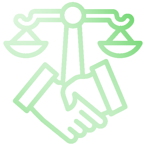 Handshake justice icon